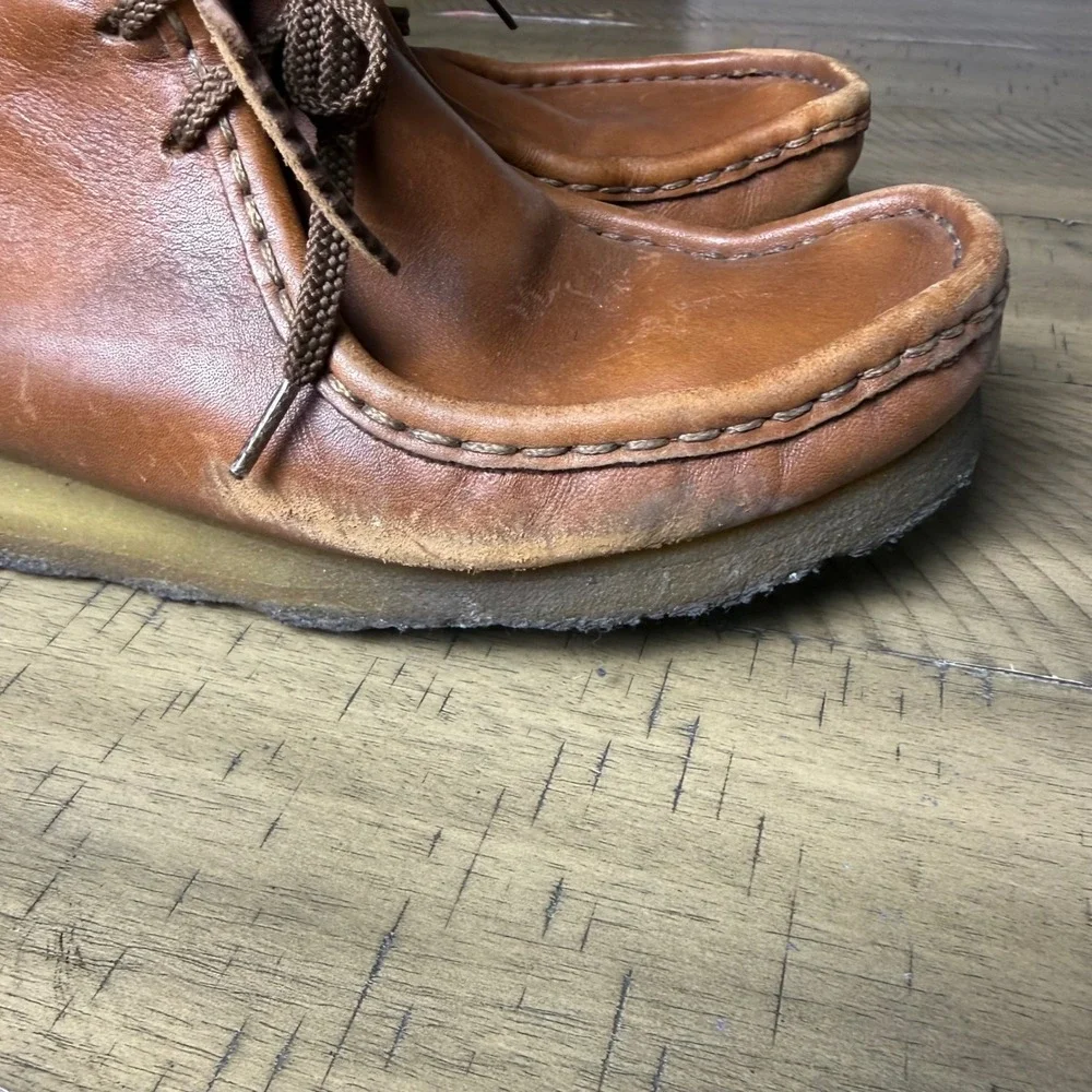 Clarks Originals Wallabees Men's Brown Leather Chukka Boots 7M‎